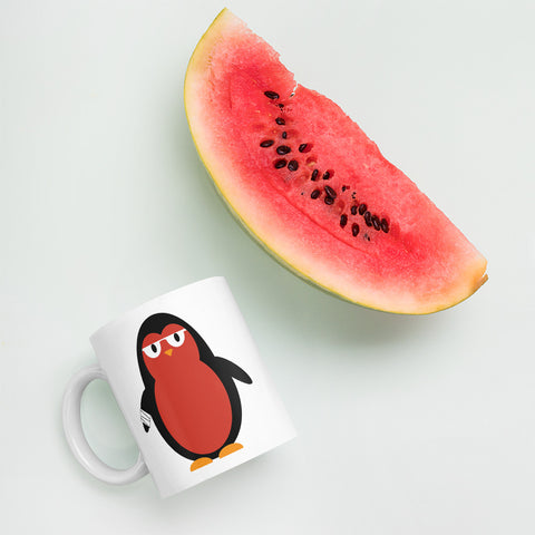 Sunburned Penguin Mug